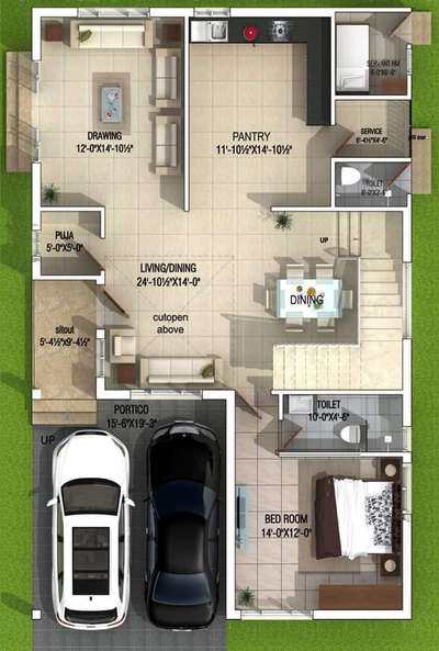 Raza interior and construction company ka house plan