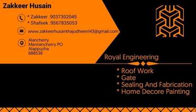 All types of welding and roofing sheet works, and handrail gate,etc 
please contact. 7994902045
(budget friendly cost) 
contact  square feet 135
one day basic thach 1000 each person