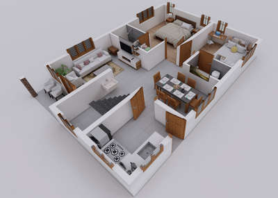 *3D floor plans for Residential projects*
 3D FLOOR PLANS FOR RESIDENTIAL PROJECTS.