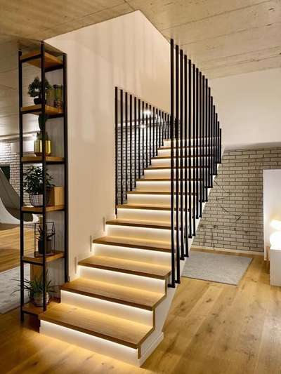 For more staircase ideas and unique concept 
Start a coffee date with our architects 🌟☕ making home architecture -construction a unique Two Way brainstorming session. Rather than a factory experience 
Please feel. Free to reach out # #ContemporaryDesigns #SmallHouse #StaircaseDesigns #StainlessSteelBalconyRailing #architecturedesigns #Architectural&nterior #InteriorDesigner #KitchenInterior #CivilContractor #architecturedesigns