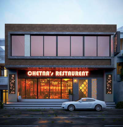 Modern Restaurant design 
restaurant#modern#3dview#cafe#glassfluted#jaipurrestro#mondhirdesignstudio#jaipur