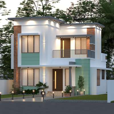 4 bhk house in 2.5 cents.. total area 1150 sqft. #4BHKHouse #SouthFacingPlan #narrowhouseplan #modernhome