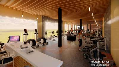 #InteriorDesigner  #gym  #gymfloor  #gymdecor  #gymtile  #ismailmlp #Designs  #100follower  #follow  #ceilingdesign