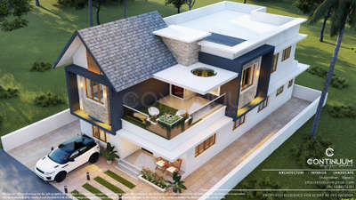 proposed residence at trivandrum kerala. #3ddesigns