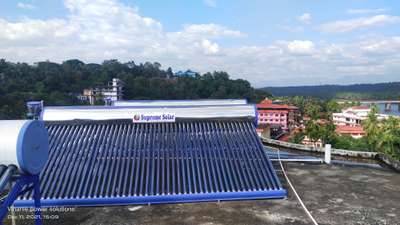 1200 LPd Solar water heater project@ Well view'residency Prasinikadav@Kannur