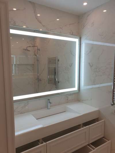 Bathroom design # bathroom  #designer mirrors #happy client