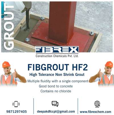 Fibgrout HF2 is Non Shrink High Strength Fluidity Grout  It is often used as a transfer medium between load-bearing members.






 #manufacturing #construction #engineering #concrete #project #mining #fabrication #industrial #gas #drilling #pebmanufacturers #grout #grouting #preengineeredbuildings #precastconcrete #precast #joints #preengineered #preengineeredbuildings  #tataprojects #dmrc  #LMRC #ncrtc #lnt #contractor #applicator #indianagriculture #india #uttarpradesh #uttarpradesh #jammuandkashmir #Rvnl