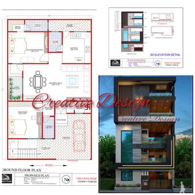 *3D Elevation*
 ARCHITECTURAL(floor plan,3D Elevation,etc),STRUCTURAL(colom,beam designs,etc) & INTERIORE DESIGN.
At a very affordable prices & better services.