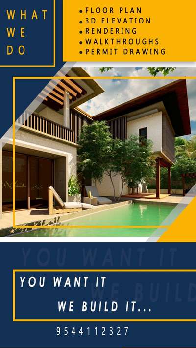 We help you visualize your design. .
 #KeralaStyleHouse #keralahomeplans #keralagram  #all_kerala #HomeDecor #HouseDesigns #houseplan #renderlovers #renderingservices  #rendering #3DPlans #3Delevation #3500sqftHouse