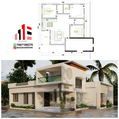 1000sq ft  Budget Home Exterior with plan
Insta :@bihasharshak 
Design: @Bihasharshak
.
.
.
.
.
.
.
.
.
.
.
.
.
.
.
#khd #keralahomedesigns #keralahomedesign #architecturekerala #keralaarchitecture #renovation #keralahomes #interior #interiorkerala #homedecor #landscapekerala #archdaily #homedesigns #elevation #homedesign #kerala #keralahome #thiruvanathpuram #kochi #interior #homedesign #arch #designkerala #archlife #godsowncountry #interiordesign #architect #builder #budgethome #homedecor #elevation #plantedtank  dm


#exteriordesign #interiordesign #architecture #design #exterior #homedecor #interior #home #homedesign #d #architect #construction #outdoorliving #interiordesigner #realestate #landscapedesign #garden #decor #luxuryhomes #architecturelovers #landscape #architecturephotography #gardendesign #designer #housedesign #renovation #art #luxury #architecturedesign #house #render #building #moderndesign #homesweethome
