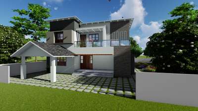 3d elevation of my new project for Ms.Haritha