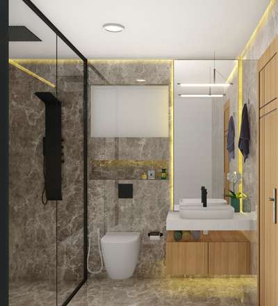 Italian marble series toilet
Wet and dry toilet
Shower partition
 # D-tree architects 9567711161