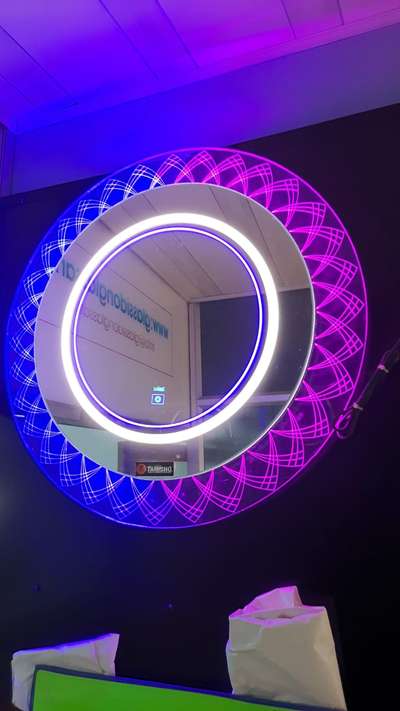 led mirror with dual lighte optical series