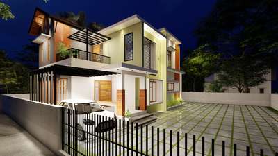 flat home design.simple exterior #3Ddesigner #ElevationHome