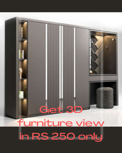 Get 3d design for furniture or your space in vry less price. limited offer.😍😍😍
 #3dfurniture  #3d #InteriorDesigner #ModularKitchen #kitchen #furnitures #Cabinet