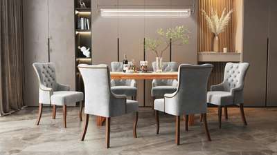 vintage dining set 
Table + 6 chairs
#DiningChairs #chairs 
#diningarea