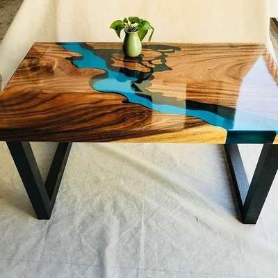 Epoxy resin coffee table
Size: 3x1.5 feet
Thickness: 1 Inch
Price: 12,000/-