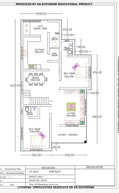 2431 sqft 

g.f area 1398 sqft
f.f area 1033
4bhk house
Residential buildings



 #plan  #keralatraditionalmural  #keralaarchitectdesigns  #modernhouses  #ElevationHome