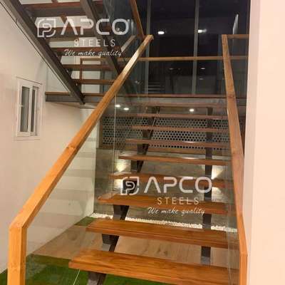 #Apco_Steels #GlassBalconyRailing #GlassHandRailStaircase #fabricatedstaircase #readymadestaircases #GlassStaircase #metalstaircase #metalstairs #modernstairs   #handrail #handrails