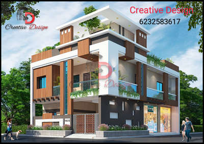 Corner Elevation Design
Contact CREATIVE DESIGN on +916232583617,+917223967525.
For ARCHITECTURAL(floor plan,3D Elevation,etc),STRUCTURAL(colom,beam designs,etc) & INTERIORE DESIGN.
At a very affordable prices & better services.
. 
. 
. 
. 
. 
. 
. 
#elevation #architecture #design #love #interiordesign #motivation #u #d #architect #interior #construction #growth #empowerment #exteriordesign #art #selflove #home #architecturedesign #building #exterior #worship #inspiration #architecturelovers #instagood