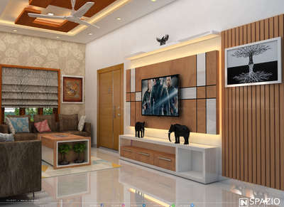 A living room designed for Mr. Anil @calicut.
 #LivingroomDesigns  #LivingRoomTVCabinet  #tvunitdesign #TV_unit #Architectural&Interior  #inspazio