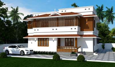 3D exterior
make your dream home with MN Construction cherpulassery contact +91 9961892345
