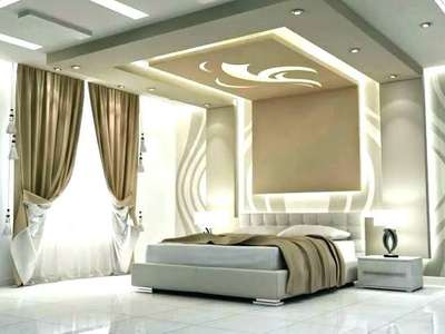 luxury bedroom design 
 #BedroomDecor  #FalseCeiling  #furniture   #InteriorDesigner  #LUXURY_INTERIOR  #illusionwork