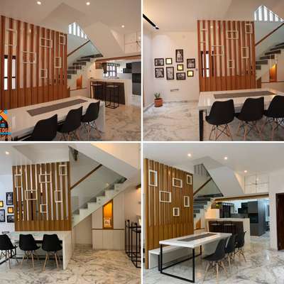 #diningarea #partitions #WoodenStaircase
