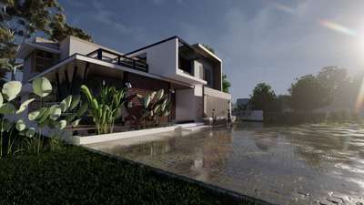 #exterior #elevation #keralahousedesigns #karunagappally #newhome  #KeralaStyleHouse #ContemporaryHouse