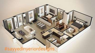 Top View of Apartment ₹₹₹
#sayyedinteriordesigner  #topdesign  #isometric