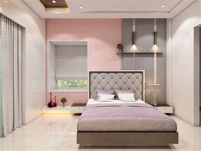 master bedroom design by dreamy decor interiors  #3D views