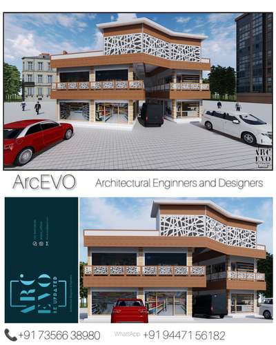 #3D_ELEVATION  #commercial_building 
 #3DPlans 
contact: ArcEVO
Mobile: 7356638980
WhatsApp: 9447156182