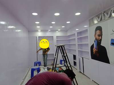 mobile showroom interior work 

We Do all these types of work

(Only Delhi NCR)

Interior/Exterior Design

Renovation work

Tile, Marble Fixing

False Ceiling

Lighting
Painting

 Modular Kitchen and Furnitures

Wooden Flooring and Ceiling

All type of Civil Work
 #interior #ModularKitchen #MovableWardrobe #Designs #Contractor