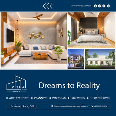 Kerala Home Design
.
Looking for Exterior & Interior Designing
.
Consultants : Visual Design Architects
Contact : (+91) 89 43 4949 08
                 (+91) 99 61 4949 08
.
Mail Id : visualesign.architects@gmail.com
.
#architecture #planning #Interiors #Exteriors #3DRendering