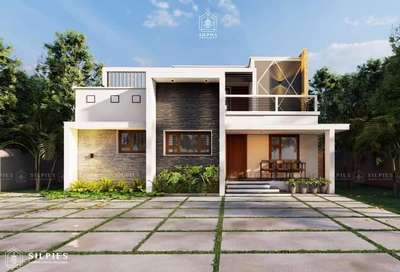 #Proposed Residence#
Location : Thiruvali, Wandoor
Style : Simple Contemporary 
Area: 1780 Sqft
Ground Floor
- Sitout
- Living
- Dining 
- 2 Bed with attached toilet
- Kitchen with Counter
- Working Kitchen
First Floor
- Balcony
- Single Bed with attached toilet