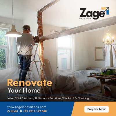 Get in touch today to know more about our renovation approach. We manufacture at our own facility which makes sure the quality and reduces the carpentry works on site.
 #interiorrenovation  #valueformoney  #zageinnovations