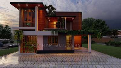 #KeralaStyleHouse #profileceiling #ContemporaryHouse #HouseConstruction #ContemporaryDesigns #patiodecor #exterior_Work #3d #lumion12 #render_community #buildersinkerala #new_home