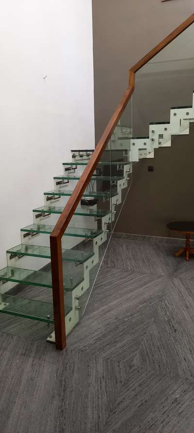 for glass handrail and ready maid glass stair contact