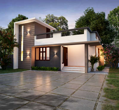 3cent 2BHK Home EXTERIOR  single floor 

#sthaayi_design_lab