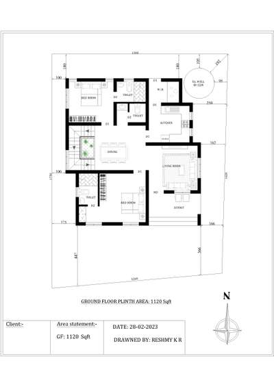 Details:;
Ground floor:-

sitout, Living Room, Dining Room, Attached Bedrooms (2), Kitchen, Workarea, Commontoilet, Stair
Gf Area: 1120 sqft

Contact for customized 2d Floor plans.. 
2d Plans | Permit Drawing | Completion Drawing | Regularisation | Estimation

Contact info;;
8921657244
reshmykr203@gmail.com

#licensedengineer #Agradeengineer #2dDesign #SouthFacingPlan  #2DPlans #floorplans #2BHKHouse #2BHKPlans #keralastyle #keralaplan #CivilEngineer #thrissurprojects #Eastfacing #EastFacingPlan #below2000 #budgethomes #budgetkeraladesigns #coustomised #aspertherequest #FloorPlans