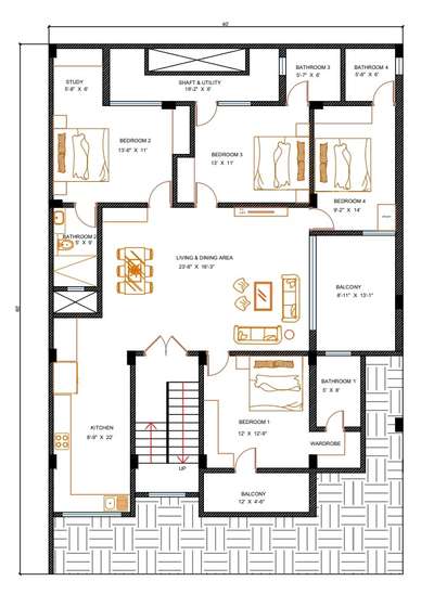 #LayoutDesigns#floorplan #4BHKHouse