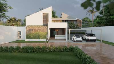 #Architect  #architecturedesigns #exteriordesigns #ElevationHome #ElevationDesign #KeralaStyleHouse #ContemporaryHouse #Minimalistic #keralastyle #keralaarchitects #keralaarchitecture #tropical #tropicaldesign #tropicalarchitecture #SlopingRoofHouse #minimal #Architect #architecturedesigns