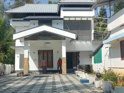 Home renovation@koratty #HouseRenovation  #exterior_Work #3Darchitecture #KeralaStyleHouse #Thrissur