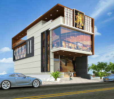 Ansal City commercial Mart elevation 3D