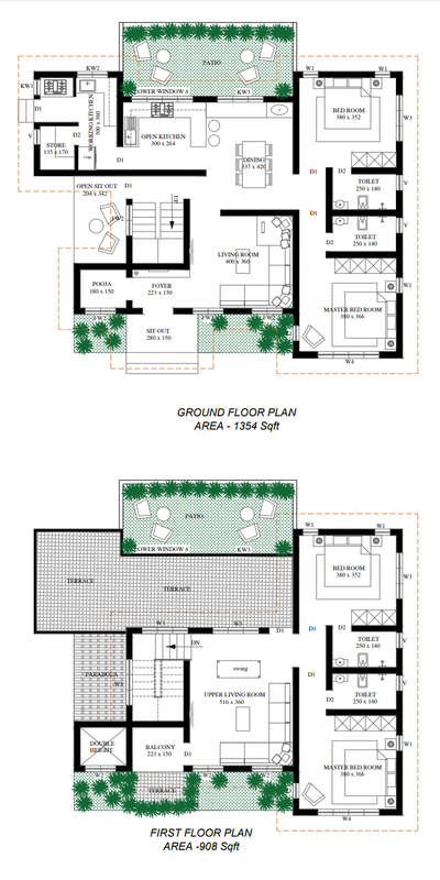 plan with in 2500sqft