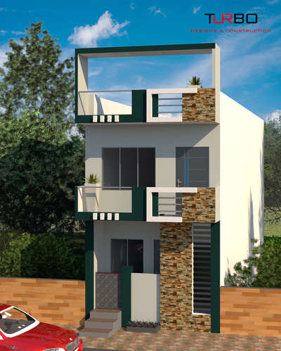 15*50 G+1 simple and classy elevation
 #houseelevation #HouseDesigns #15x50elevation #frontElevation #2floor