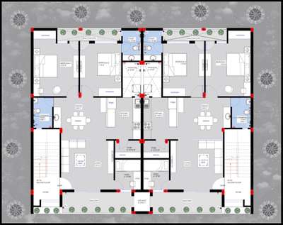 complete 2d plan with furniture layout 
 #2DPlans  #furniturelayout