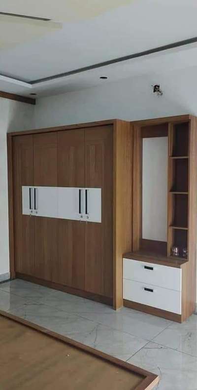 wardrobe & dressing table #WardrobeIdeas #dressign #InteriorDesigner #Carpenter #furnitures #woodart #bhopal