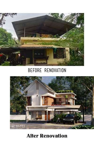 #SmallBudgetRenovation # Before and After  #Renovation 😎 at  #Manjeri,  #Malappuram #