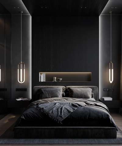 “Black is always elegant. It is the most complete color in the whole world, made of all the colors in the palette.” 


#BedroomDecor #MasterBedroom #WardrobeIdeas #dressingunit #tvunits #KingsizeBedroom #lighting